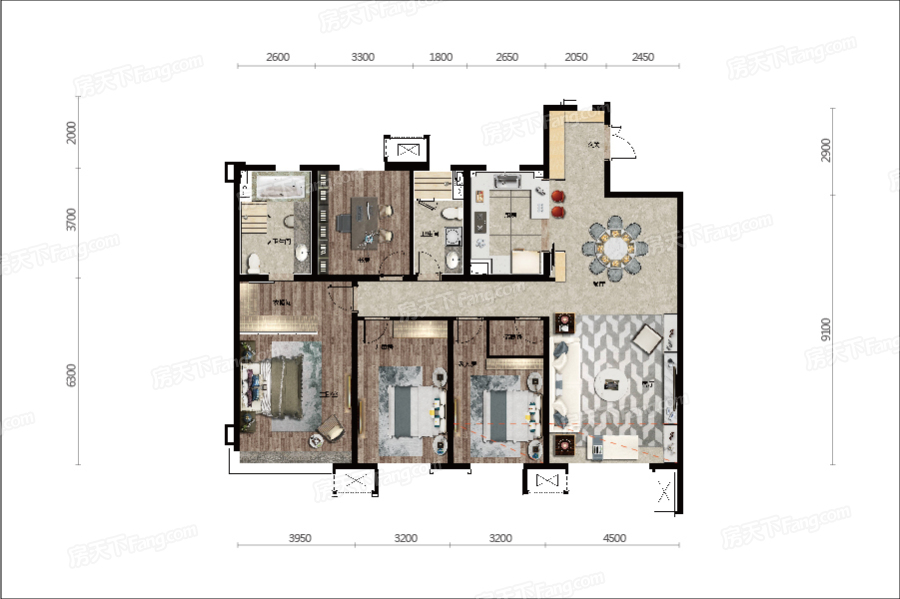 中海和平之門GHOUSE天際戶型圖