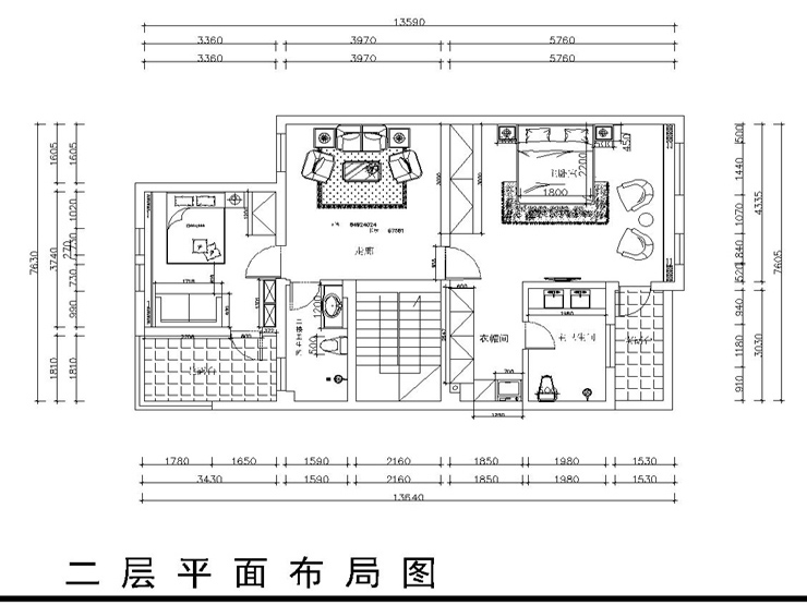 保利十二橡樹莊園-356平-歐式田園風(fēng)格-二層布局圖.jpg